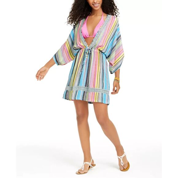Dotti Other - Dotti Women's Havana Coast Striped Tunic Beach Swim Cover Up, Size S NWT